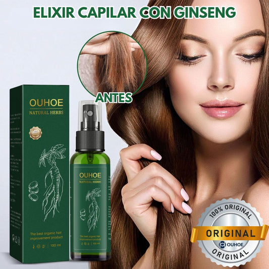 Ouhoe™ Elixir Capilar, detén la caída y recupera cabello fuerte y hermoso (tamaño XL 100ml)
